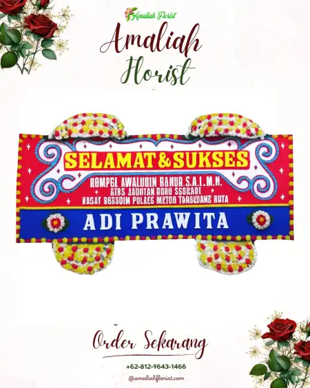 Papan Bunga Ucapan Selamat Cikurubuk